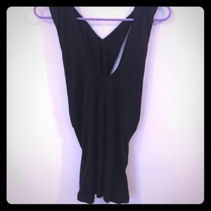 Patrizia Pepe slinky sexy black top XS 0 2